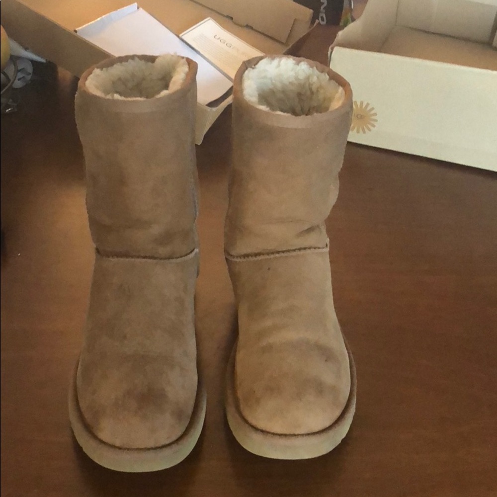 Classic Short Chestnut Uggs - size 9